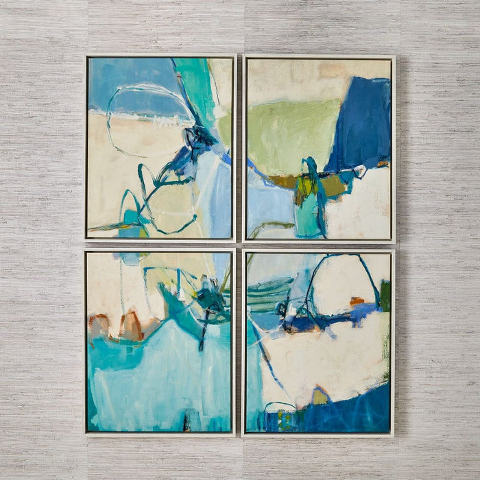 Cool Outlook Framed Canvas Print - Assorted
