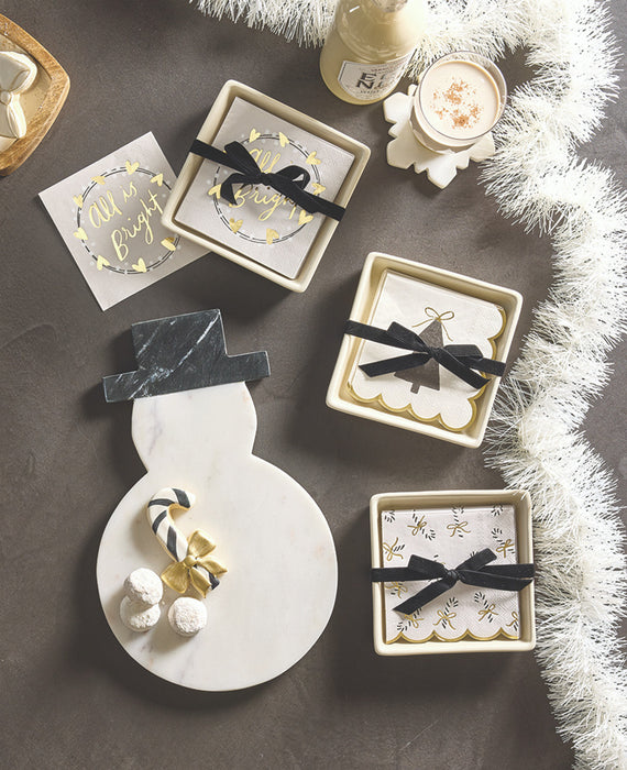 Bow Tree Napkin Tray & Napkins