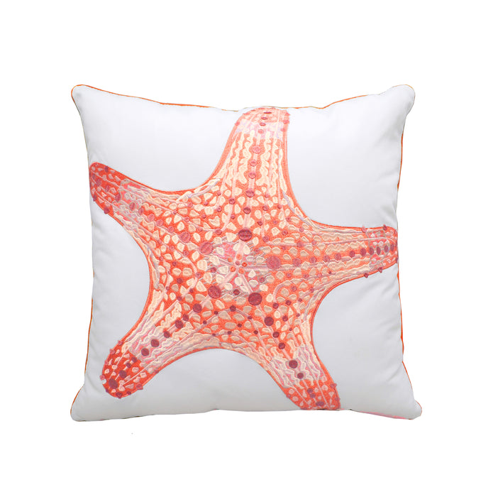 Coral Starfish Pillow