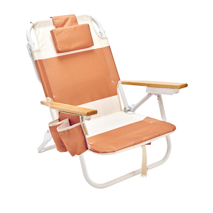 Deluxe Beach Chair - Tierra Clay Block