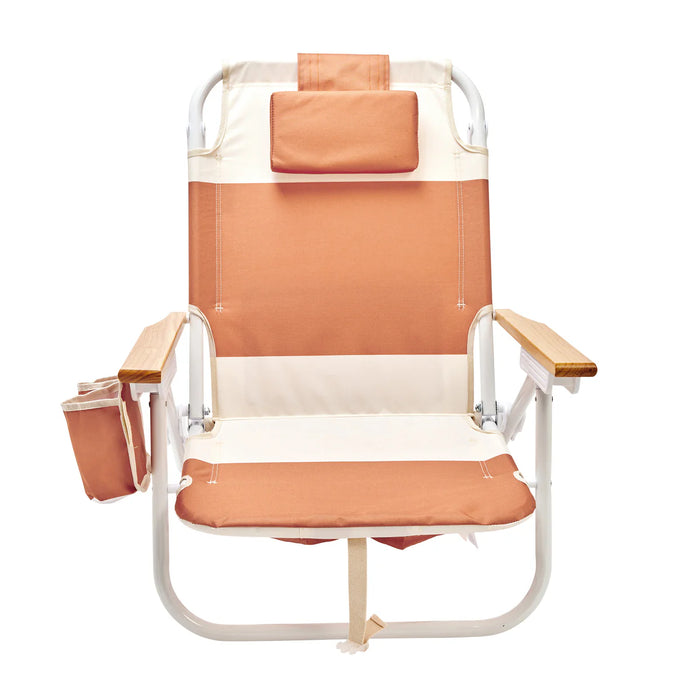 Deluxe Beach Chair - Tierra Clay Block