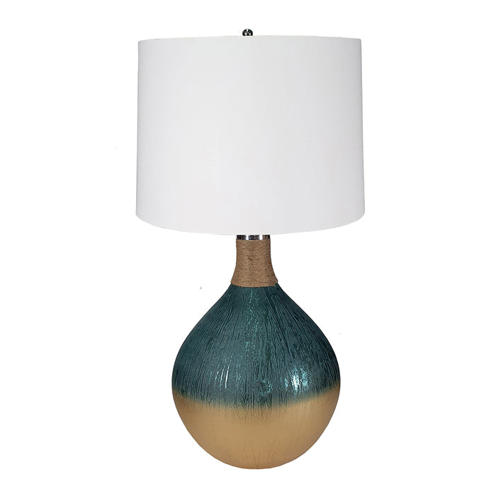 Green/Champagne Table Lamp