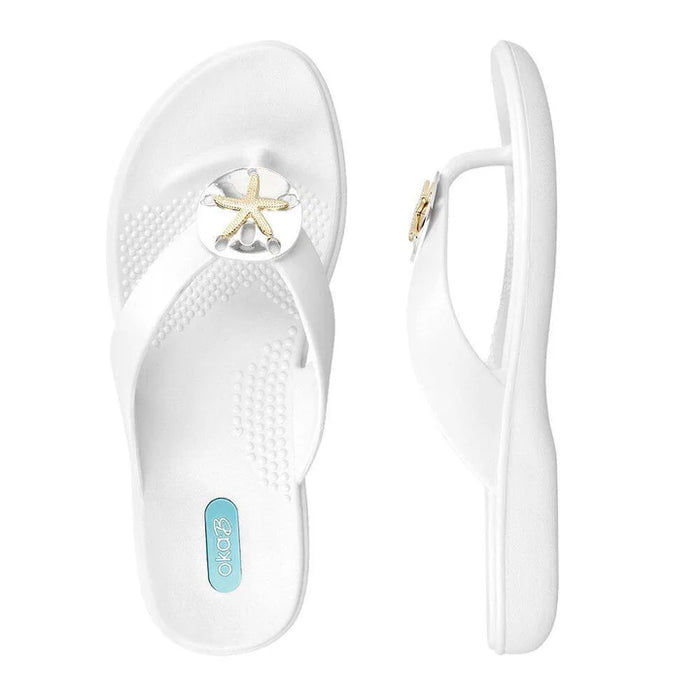 Sandy Salt Flip Flops