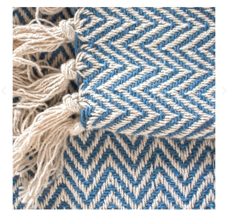 Blue Stripe Throw