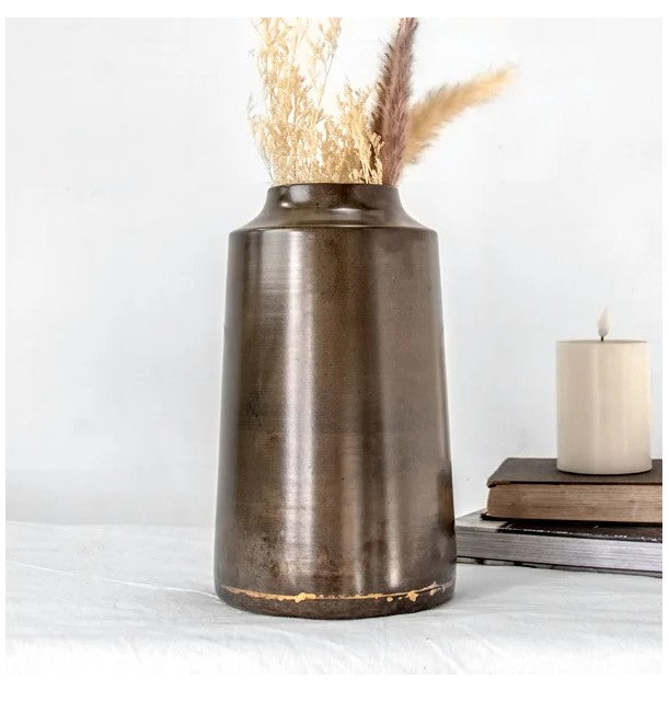 Patina Tin Vase
