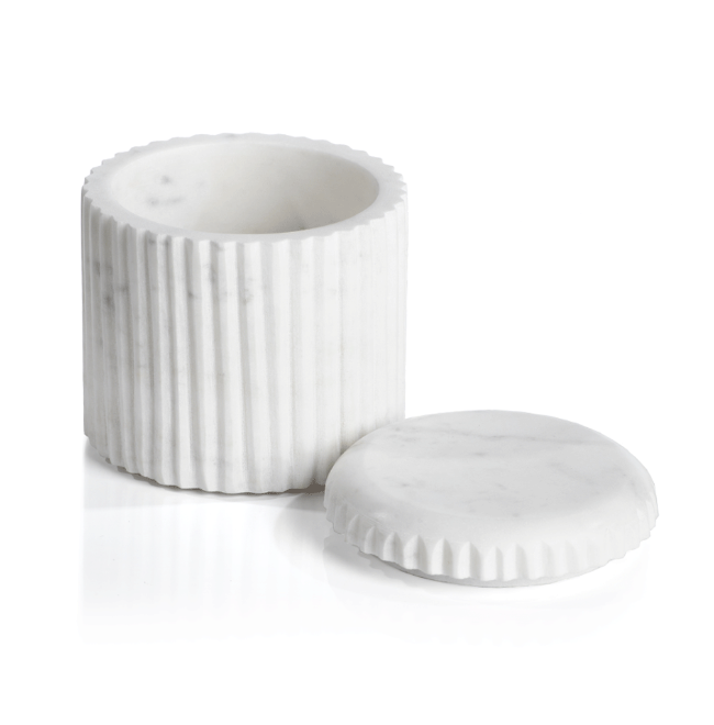 Marmo Marble Lidded Container — BDC Living