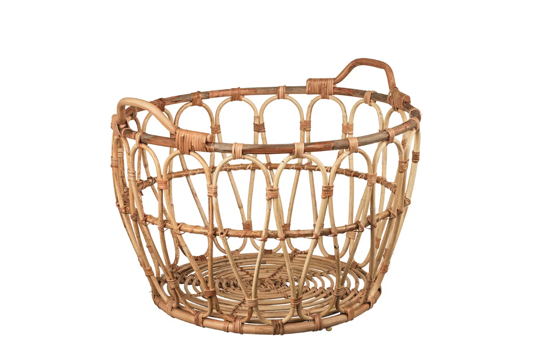 Braided Rattan Basket