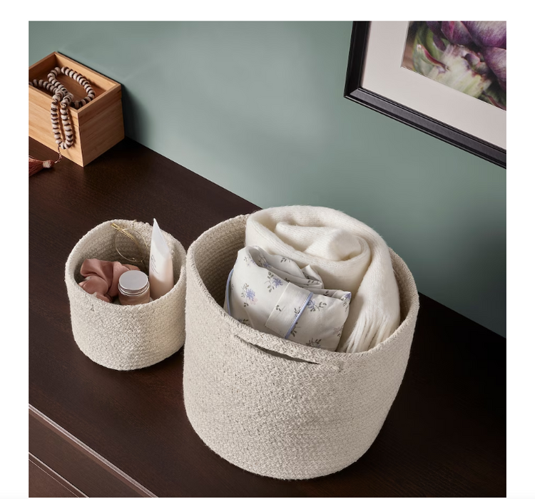 Natural Unbleached Cotton Basket
