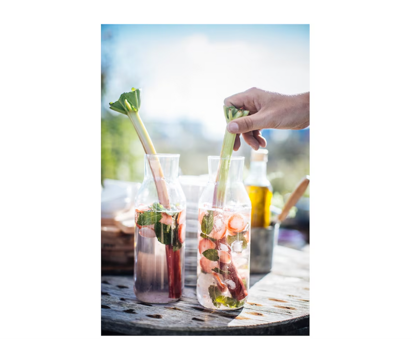 Clear Glass Carafe With Stopper