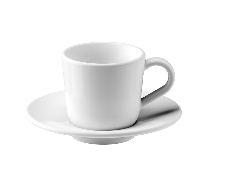 White Espresso Cup And Saucer