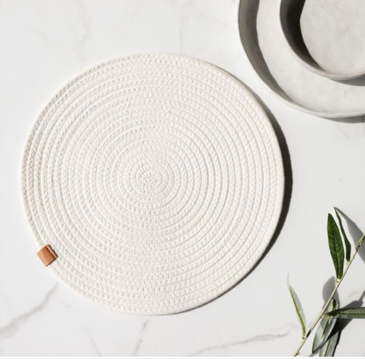 13" Round Cotton Placemat