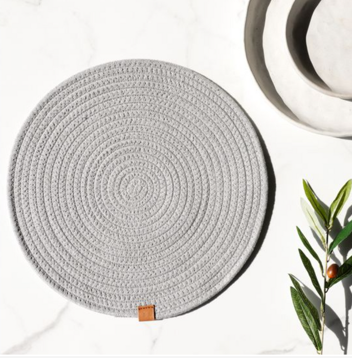 13" Round Cotton Placemat