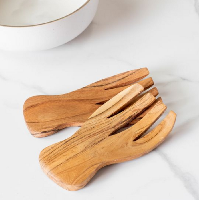 2pc. Wood Salad Set