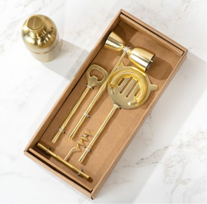 4pc. Gold Stick Bar Set