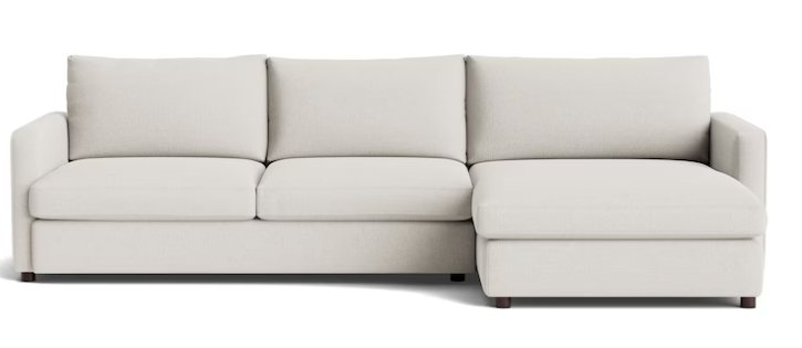 Allure Right Facing Chaise Track Arm Sectional