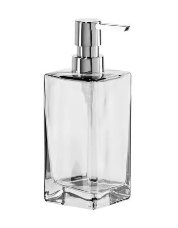 Tall Glass Soap Pump