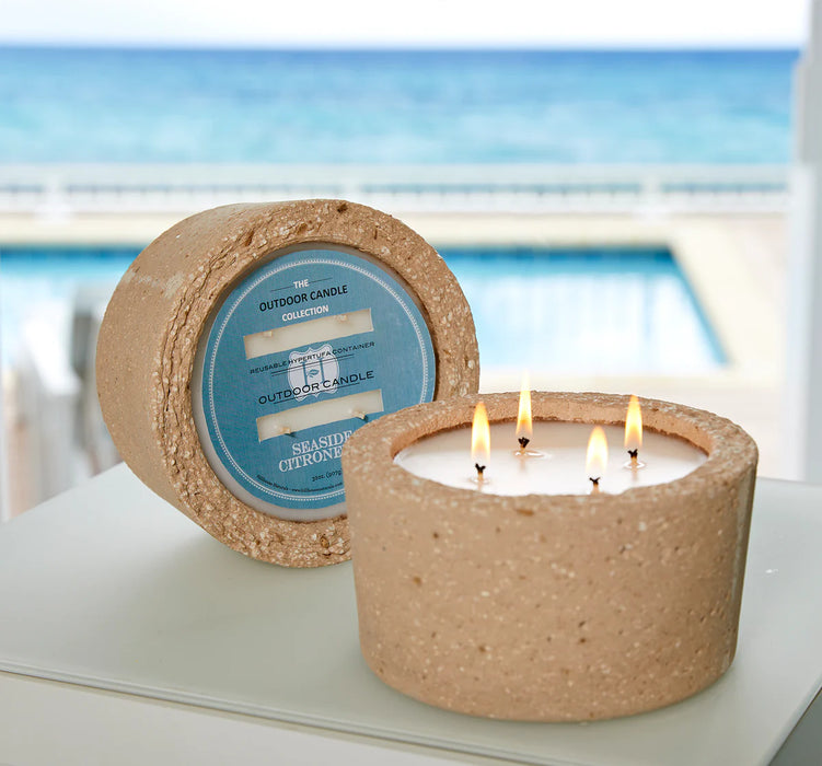 Seaside Citronella Candle In Pot