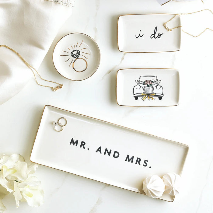 Mr. & Mrs. Ceramic Trinket Tray