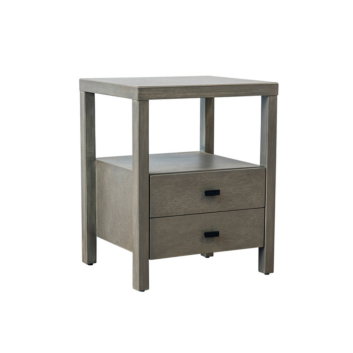 Hooper 2-Drawer Wooden Accent Side Table