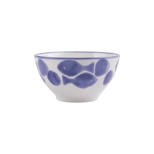 Santorini Fish Cereal Bowls - Set Of 4