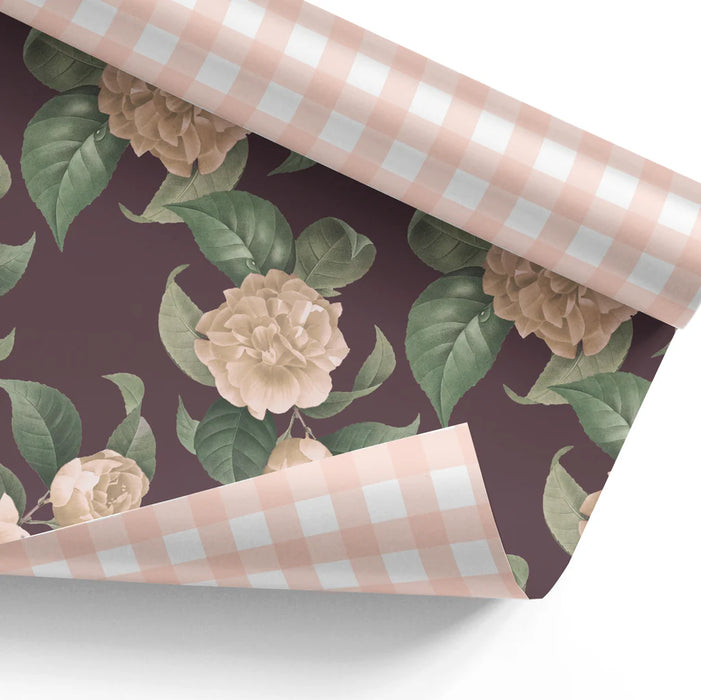 Vintage Floral Gift Wrap Sheet Set (Set of 3)