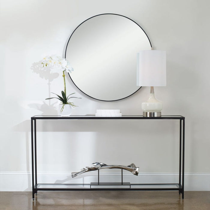 Narrow Black Console Table