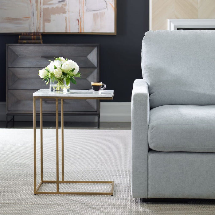 Marble & Gold Accent Table