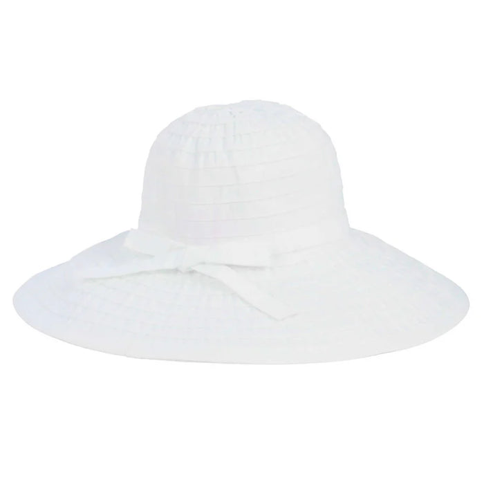 Women's Ribbon Brim Hat w/Bow