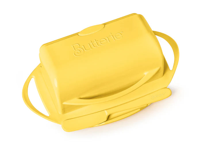 Flip-Top Butter Dish - Yellow
