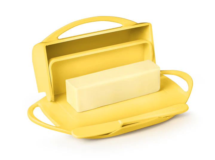 Flip-Top Butter Dish - Yellow