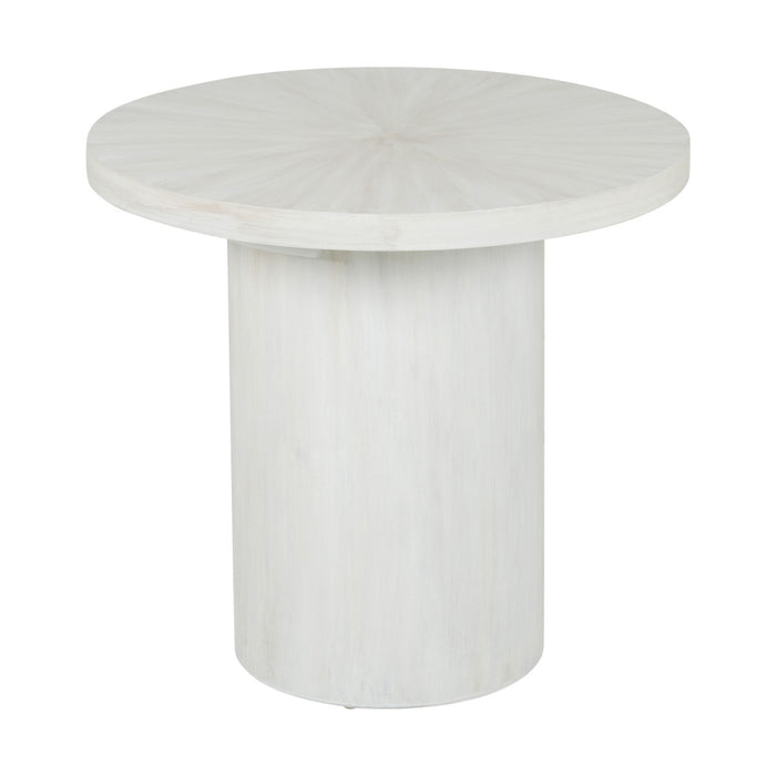 Zane Side Table - White Wash