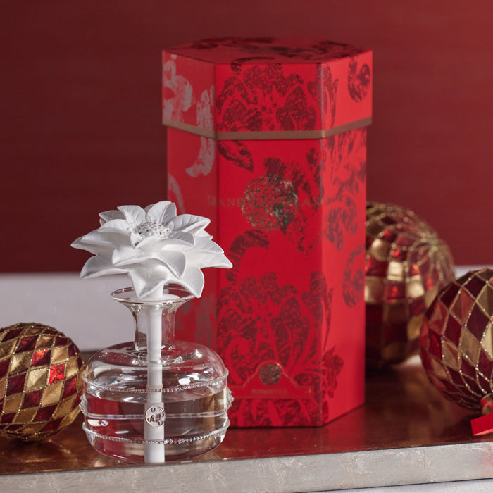 Grand Casablanca Poinsettia Porcelain Diffuser