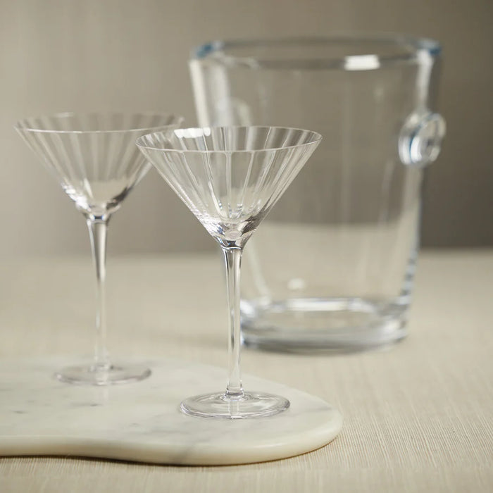 Madeleine Optic Martini Glass - Clear