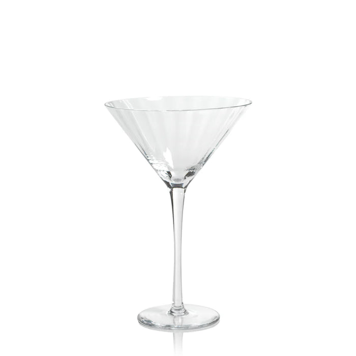 Madeleine Optic Martini Glass - Clear