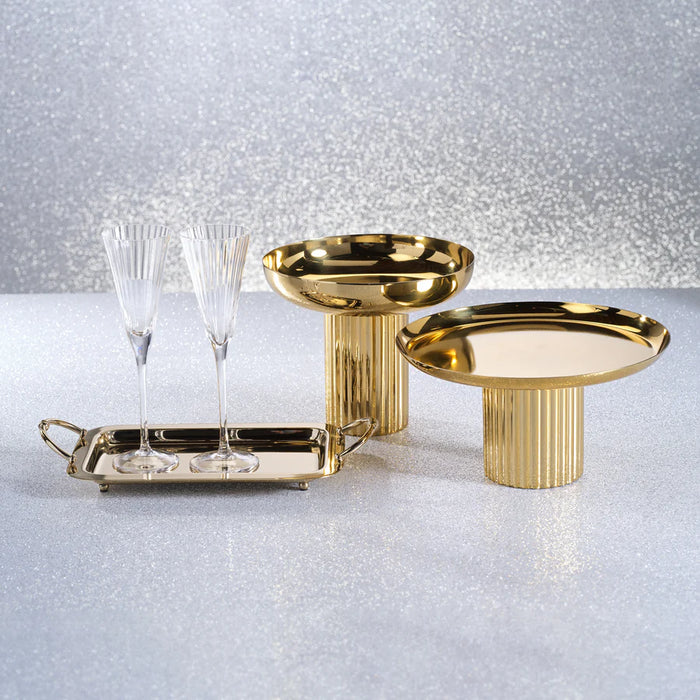 Footed Cake Stand- Polished