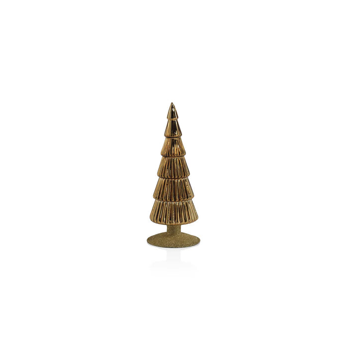 Alpine Gold Glitter Glass Tree