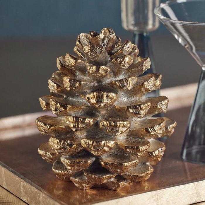 Decorative Pinecone  Gold