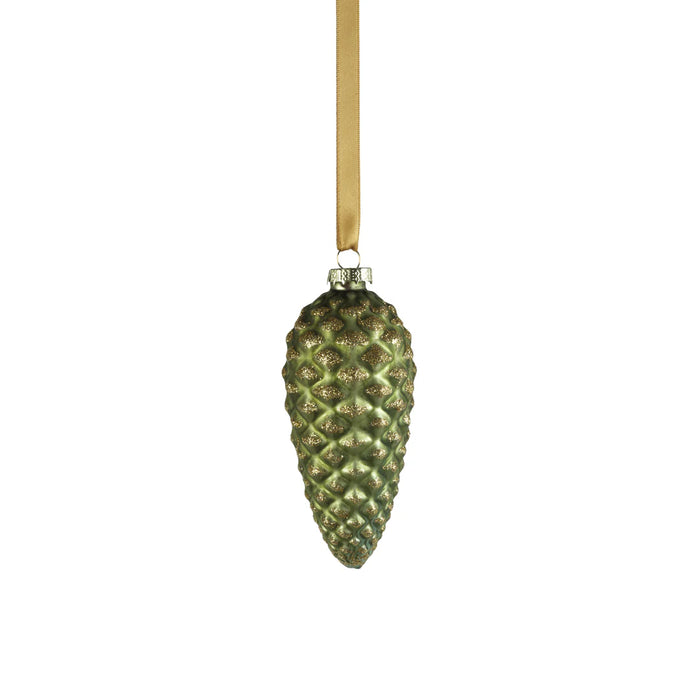 Glass Pine Cone Ornament
