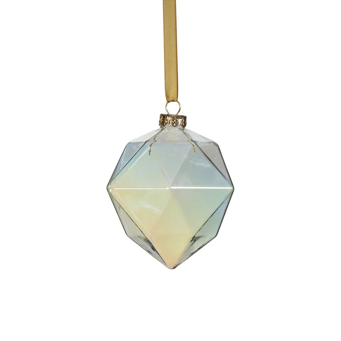 Glass Faceted Ornament