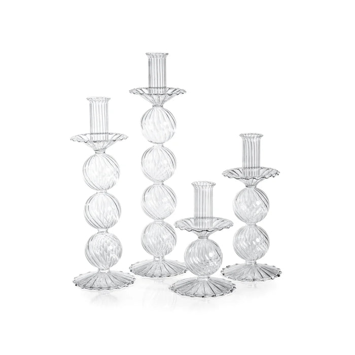 San Marco Swirl Glass Taper Holder