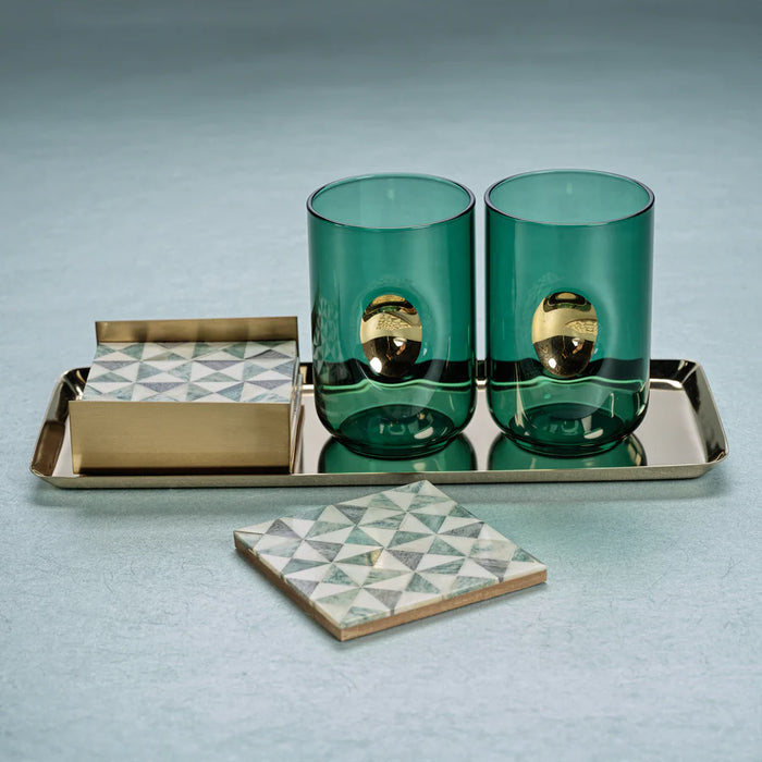 Aperitivo Tumbler w/Gold Accent