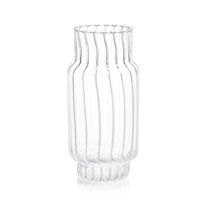 Mimo Clear Optic Glass Vase