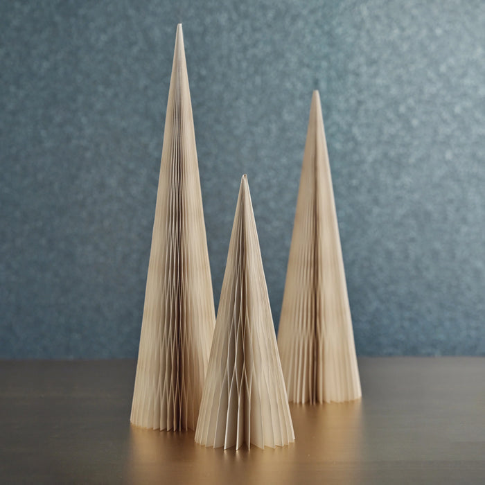 Wish Paper Decorative Cone Tree - Light Ivory