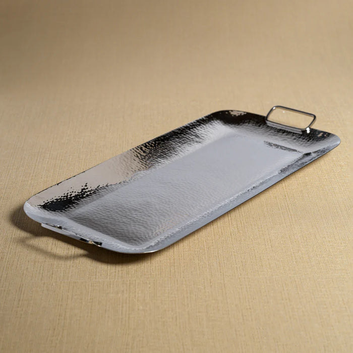 Hammered Nickel Service Tray