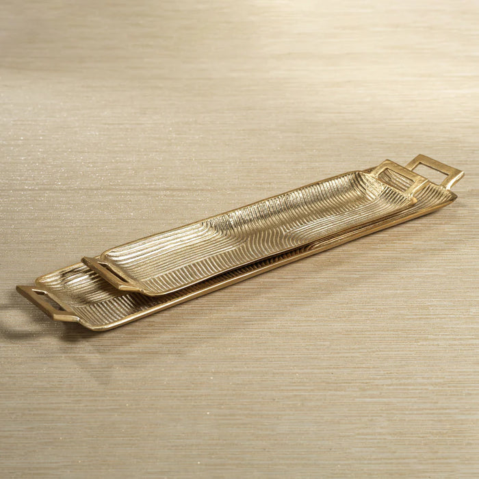 Golden Aluminum Tray