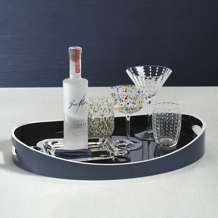 Noir Marine Lacquered Tray