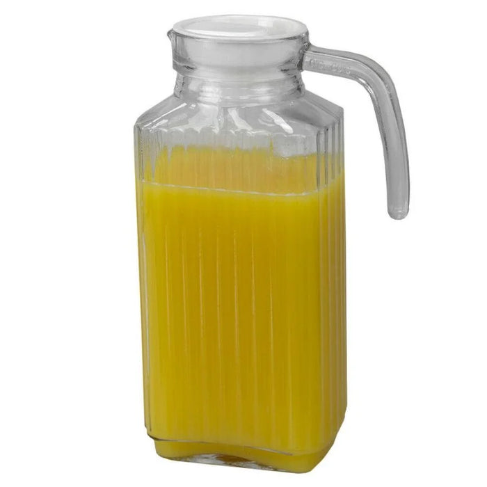 1.8L Embellished Glass Pitcher