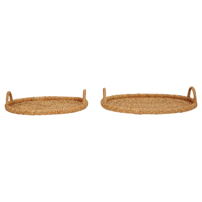 Hand-woven Seagrass & Rattan Tray