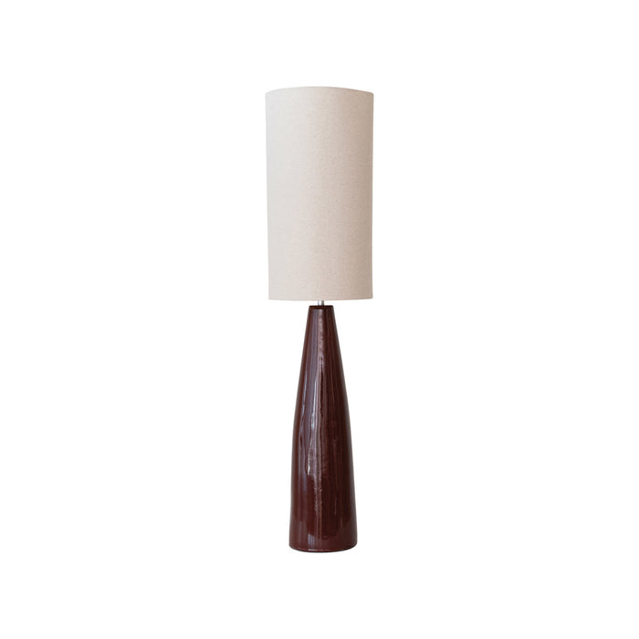 Brown Ceramic Floor Lamp