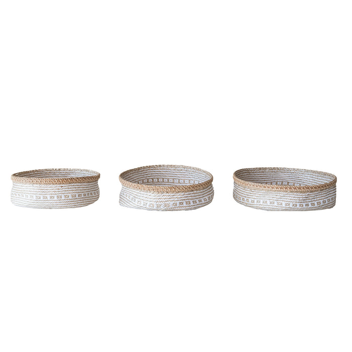 Hand-woven Seagrass & Rattan Basket